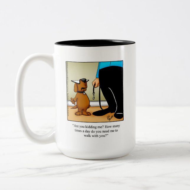 Propriétaire de chien Humour café Mug (Gauche)