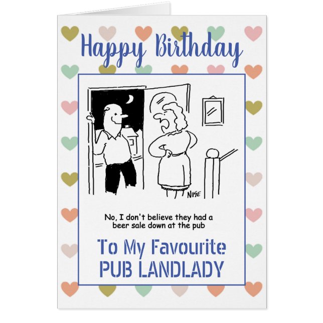 Propriétaire de Pub de joyeux anniversaire (Devant)