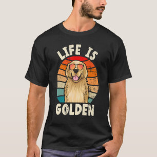 Propriétaire doré de T-shirt doré de retriever dor