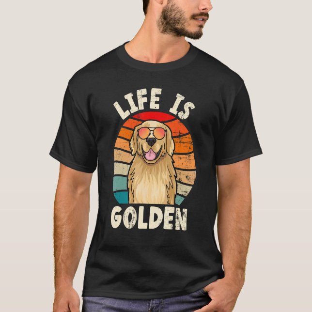 Propriétaire doré de T-shirt doré de retriever dor (Devant)