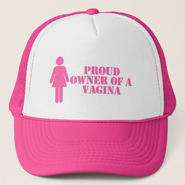 "Propriétaire fier casquette féministe de vagin" (Devant)