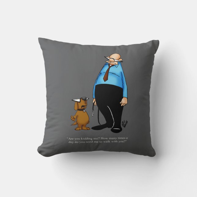 Propriétaires de chiens Cadeau Coussin humoristiqu (Recto)