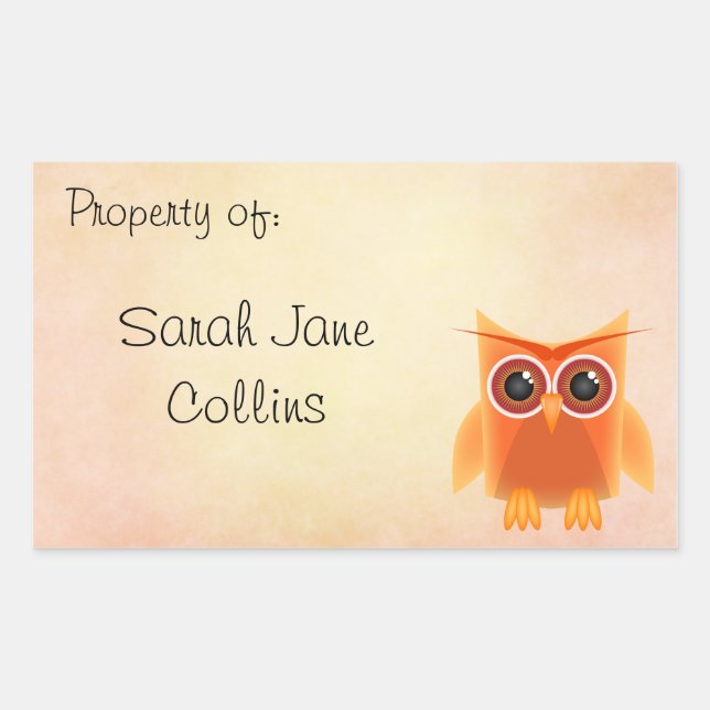 Propriété de - Étiquettes scolaires (Devant)