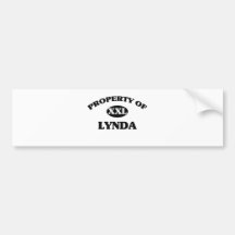Propriété de LYNDA Autocollant Pour Voiture