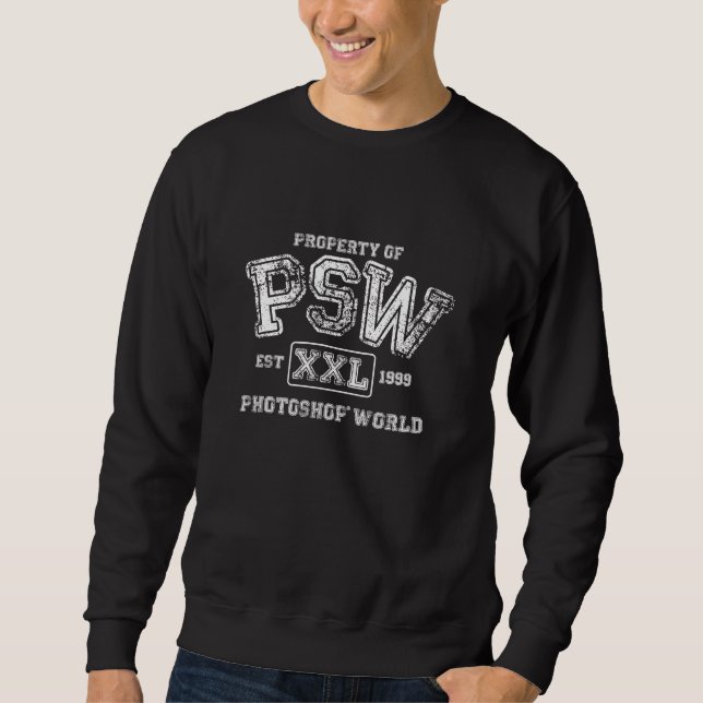 Propriété de sweatshirt du monde de PSW Photoshop (Devant)
