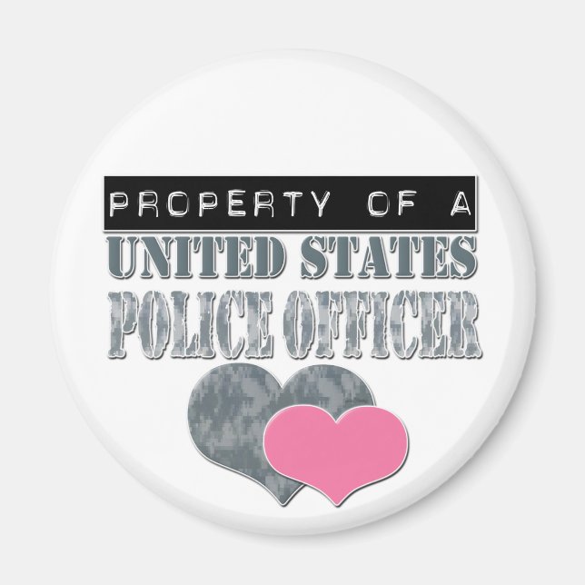 Propriété D'Un Magnet D'Officier De Police América (Devant)