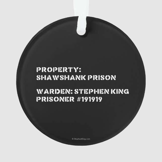 Propriété : Prison de Shawshank (dos)