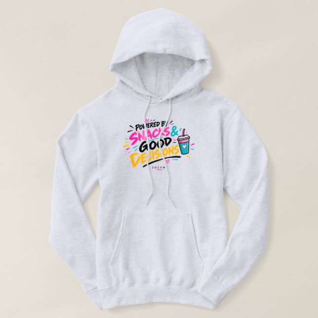 Propulsé par les Snacks – Sweat à capuche unisexe  (Design devant)