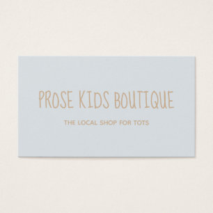 Prose Boutique Carte de visite pour votre Boutique