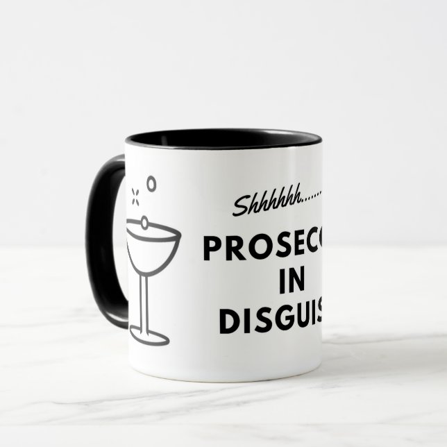 Prosecco dans la tasse de café de déguisement (Devant gauche)