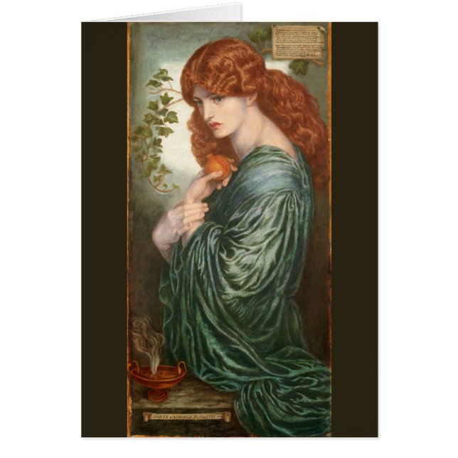 Proserpine par Dante Gabriel Rossetti (Devant)