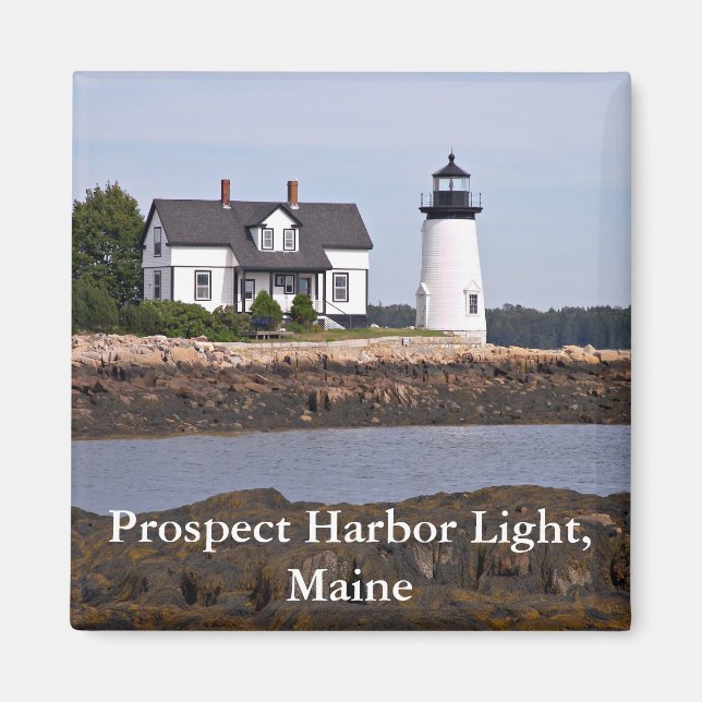 Prospect Harbour Light, Maine Magnet (Devant)