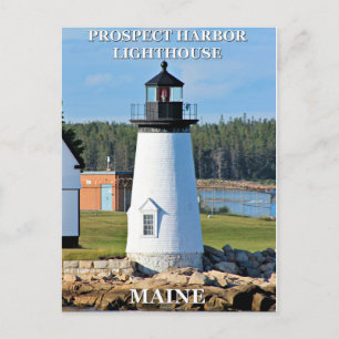 Prospect Harbour Lighthouse, carte postale Maine