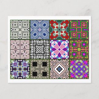 Prospectus 11,4 Cm X 14,2 Cm 12 Carreaux différents pour le thé - Pliage à l'or