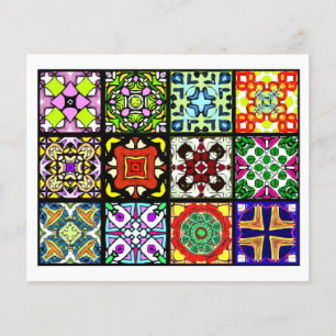 Prospectus 11,4 Cm X 14,2 Cm 12 Tuiles différentes pour sachets de thé - Pliage