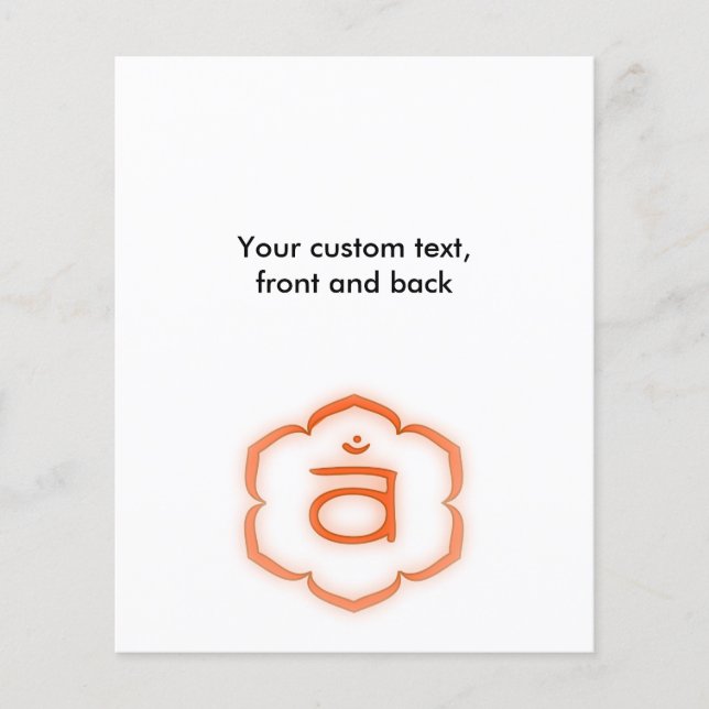 Prospectus 11,4 Cm X 14,2 Cm 2e Chakra - Svadhisthana (Devant)