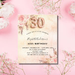 Prospectus 11,4 Cm X 14,2 Cm 30e anniversaire pampas herbe rose invitation budg<br><div class="desc">Veuillez noter que cette invitation est sur papier de prospectus et très mince. Les enveloppes ne sont pas incluses. Pour des invitations plus épaisses (même conception), veuillez visiter notre magasin. Un arrière - plan d'or rose, rustique et rustique à l'aspect rustique et rustique. Décoré de fleurs roses d'or et de...</div>