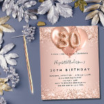 Prospectus 11,4 Cm X 14,2 Cm 30e anniversaire rose or ballons invitation budget<br><div class="desc">Veuillez noter que cette invitation est sur papier de prospectus et très mince. Les enveloppes ne sont pas incluses. Pour des invitations plus épaisses (même conception), veuillez visiter notre magasin. Pour un 30ème anniversaire élégant. Un arrière - plan rose à l'apparence métallique. Décoré d'or rose, de faux glitte rose, de...</div>