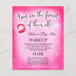 Prospectus 11,4 Cm X 14,2 Cm 311 Feu d'entre eux Tous Rose Lip Beauté Flyer