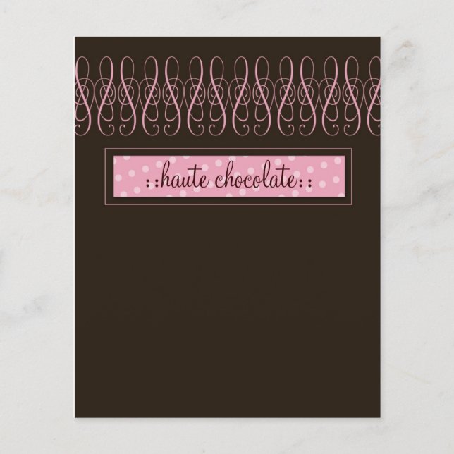 Prospectus 11,4 Cm X 14,2 Cm 311-Tourbillonnant Circulaire de chocolat sucré (Devant)