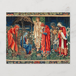Prospectus 11,4 Cm X 14,2 Cm ADORATION DE MAGI Morris, Burne-Jones