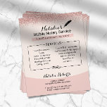 Prospectus 11,4 Cm X 14,2 Cm Agent de signature de prêt notaire Rose Parties sc<br><div class="desc">Agent de signature de prêt notaire Rose Gold Parties scintillant Flyers.</div>