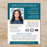 Prospectus 11,4 Cm X 14,2 Cm Agent de signature de prêt public de notaire mobil<br><div class="desc">Créez une apparence professionnelle avec ce flyer publicitaire classique. Un modèle élégant personnalisé avec votre photo, nom, détails et logo ou symboles d'accréditation. Le texte et les images peuvent être customisés ou supprimés afin d'inclure les informations souhaitées. Un moyen efficace de promouvoir votre entreprise et de faire de la publicité...</div>