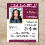 Prospectus 11,4 Cm X 14,2 Cm Agent de signature de prêt public de notaire mobil<br><div class="desc">Créez une apparence professionnelle avec ce flyer publicitaire classique. Un modèle élégant personnalisé avec votre photo, nom, détails et logo ou symboles d'accréditation. Le texte et les images peuvent être customisés ou supprimés afin d'inclure les informations souhaitées. Un moyen efficace de promouvoir votre entreprise et de faire de la publicité...</div>