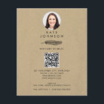 Prospectus 11,4 Cm X 14,2 Cm Agent de signature du notaire Feather Kraft Logo P<br><div class="desc">Une belle conception kraft minimaliste incorporant votre photo et code QR. Ce logo d'entreprise en plumes élégantes est idéal pour tous les types de professions, tels que les agents de signature, les avocats, les consultants, etc. Une façon simple et professionnelle de promouvoir votre entreprise. Un flyer d'affaires minimaliste parfait. Personnalisez...</div>