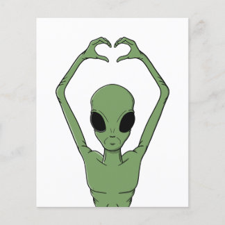 Prospectus 11,4 Cm X 14,2 Cm Alien Heart Pose