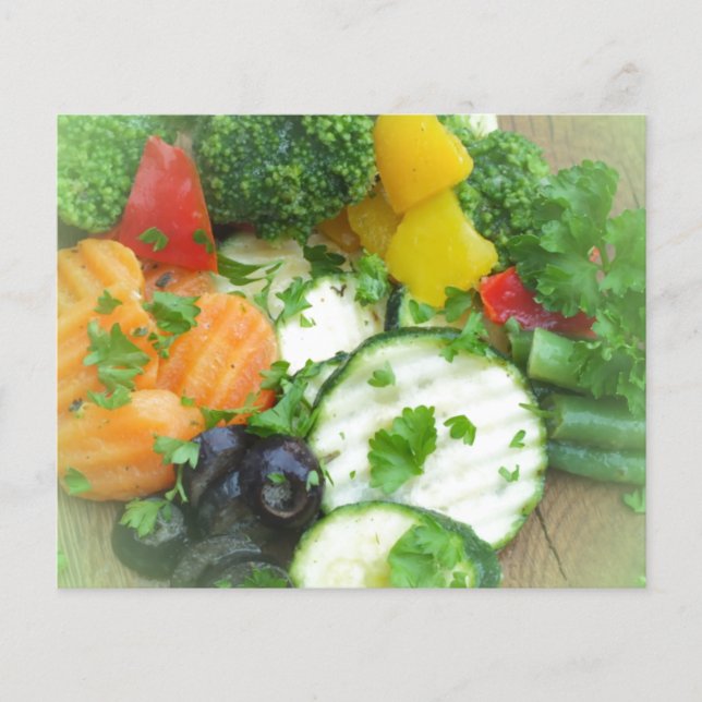 Prospectus 11,4 Cm X 14,2 Cm Alimentation saine arrière-plan (Devant)