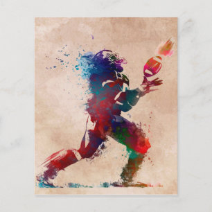 Prospectus 11,4 Cm X 14,2 Cm American football play