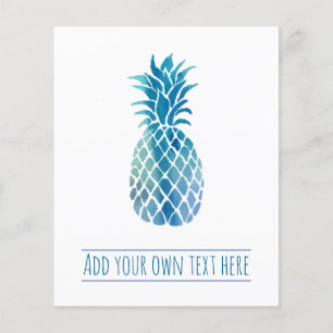 Prospectus 11,4 Cm X 14,2 Cm ananas bleu