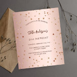 Prospectus 11,4 Cm X 14,2 Cm Anniversaire rose or étoiles budget fête invitatio<br><div class="desc">Veuillez noter que cette invitation est sur papier de prospectus et très mince. Les enveloppes ne sont pas incluses. Pour des invitations plus épaisses (même conception), veuillez visiter notre magasin. Pour une soirée d'anniversaire élégante de 21e (ou tout âge). Un arrière - plan rose à gradient or. Décoré d'étoiles. Personnalisez...</div>