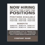 Prospectus 11,4 Cm X 14,2 Cm Annonce de recrutement pour emploi audacieux<br><div class="desc">Gras Vacance Recrutement Flyers Publicités Par Le Magasin Carte de visite.</div>