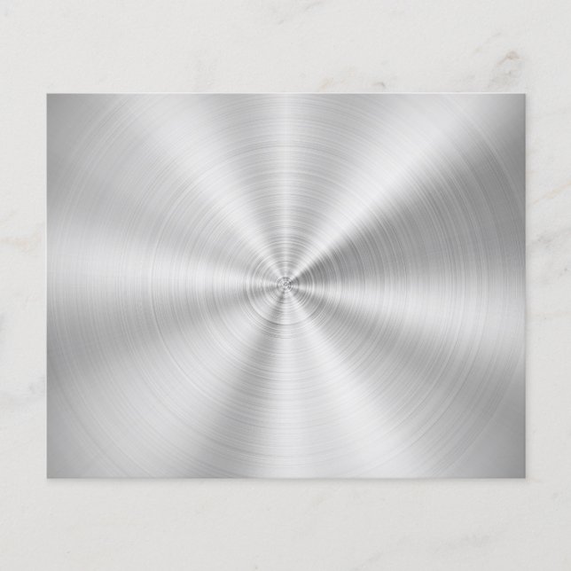 Prospectus 11,4 Cm X 14,2 Cm Argent brillant métallique de Faux élégant (Devant)