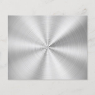 Prospectus 11,4 Cm X 14,2 Cm Argent brillant métallique de Faux élégant