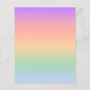 Prospectus 11,4 Cm X 14,2 Cm Arrière - plan de dégradé de couleur arc-en-ciel