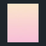 Prospectus 11,4 Cm X 14,2 Cm Arrière - plan dégradé rose pâle et jaune<br><div class="desc">Couleur rose pâle et jaune.</div>