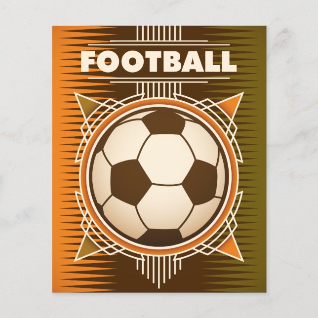 Prospectus 11,4 Cm X 14,2 Cm Ballon de football Sport (Devant)