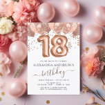 Prospectus 11,4 Cm X 14,2 Cm Ballons d'or Rose budget 18e fête d'anniversaire<br><div class="desc">Budget 18e (18e) Anniversaire Fête Rose - Ballons d'or Rose et Confetti Invitation fête d'anniversaire. C'est l'invitation d'anniversaire parfaite pour une fête d'anniversaire Rose moderne or et rose vif Parties scintillant Fille étincelante fête d'anniversaire. Veuillez contacter le concepteur pour les articles customisés correspondants.</div>