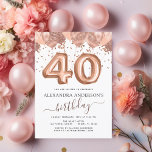 Prospectus 11,4 Cm X 14,2 Cm Ballons d'or Rose budget 40e fête d'anniversaire<br><div class="desc">Budget Quarantième (40e) Soixante Anniversaire Fête Rose - Ballons d'or Rose et Confetti Invitation fête d'anniversaire. C'est l'invitation d'anniversaire parfaite pour une fête d'anniversaire Rose moderne or et rose vif Parties scintillant Fille étincelante fête d'anniversaire. Veuillez contacter le concepteur pour les articles customisés correspondants.</div>