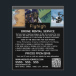 Prospectus 11,4 Cm X 14,2 Cm Bannière Collage de drones, société de location de<br><div class="desc">Bannière De Collage De Drone,  Compagnie De Location De Drone Flyers Publicitaires Par Le Magasin Carte de visite.</div>