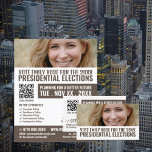 Prospectus 11,4 Cm X 14,2 Cm Bannière photo Campagne politique Publicité<br><div class="desc">Photo Banner Politico Campagne Publicité Flyer par The Carte de visite Store.</div>
