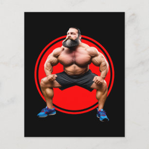 Prospectus 11,4 Cm X 14,2 Cm Barbu Musclé