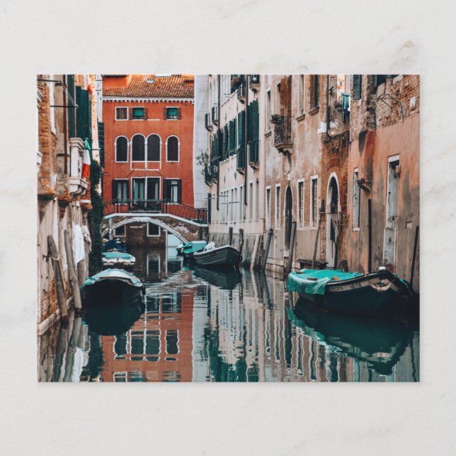 Prospectus 11,4 Cm X 14,2 Cm Bateaux de Venise (Devant)