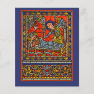 Prospectus 11,4 Cm X 14,2 Cm Bazar de l'église, Foire de Noël ou Événement chré