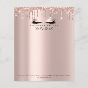 Prospectus 11,4 Cm X 14,2 Cm Beauté Lashes Sparkly Maquillage Styliste Eyebros