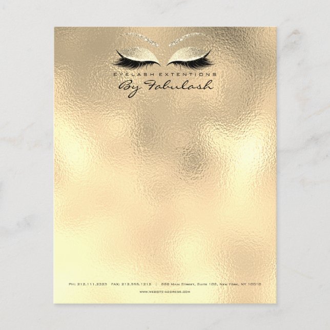 Prospectus 11,4 Cm X 14,2 Cm Beauté Studio Champaigne Maquilleuse Cils (Devant)