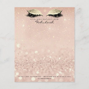 Prospectus 11,4 Cm X 14,2 Cm Beauty Studio Lashes Maquillage Styliste Gold Blus